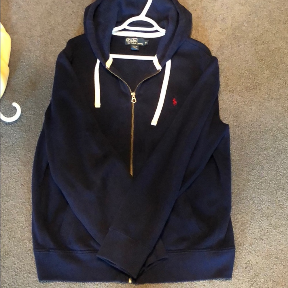 Navy fleece hoodie